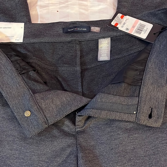 NWT- TOMMY HILFIGER Size: 10 pants designed, after jeans. Color. Blue/Grey. - Picture 6 of 6